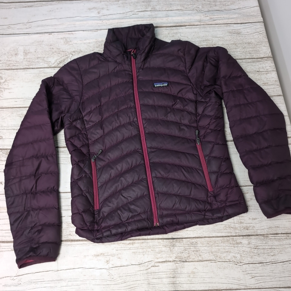 Patagonia Purple Down Puffer Jacket Lightweight Size Women Small